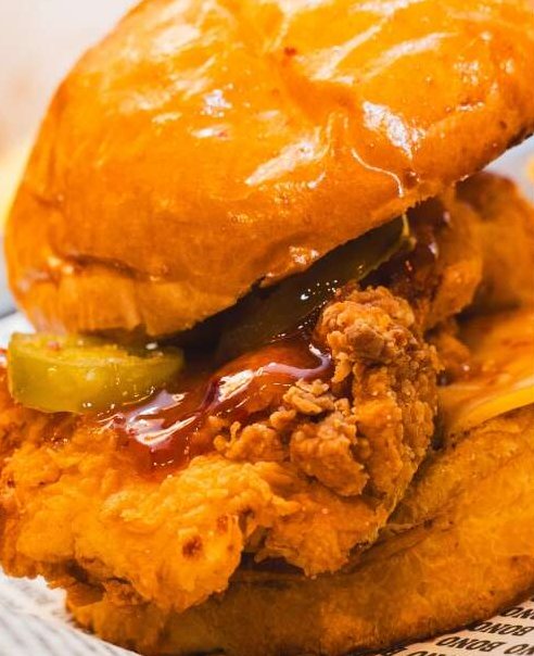 ACILI TAVUK burger, Bono Burger Aksaray